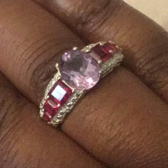 Jewelry - Rose De France Amethyst and LC Ruby Ring